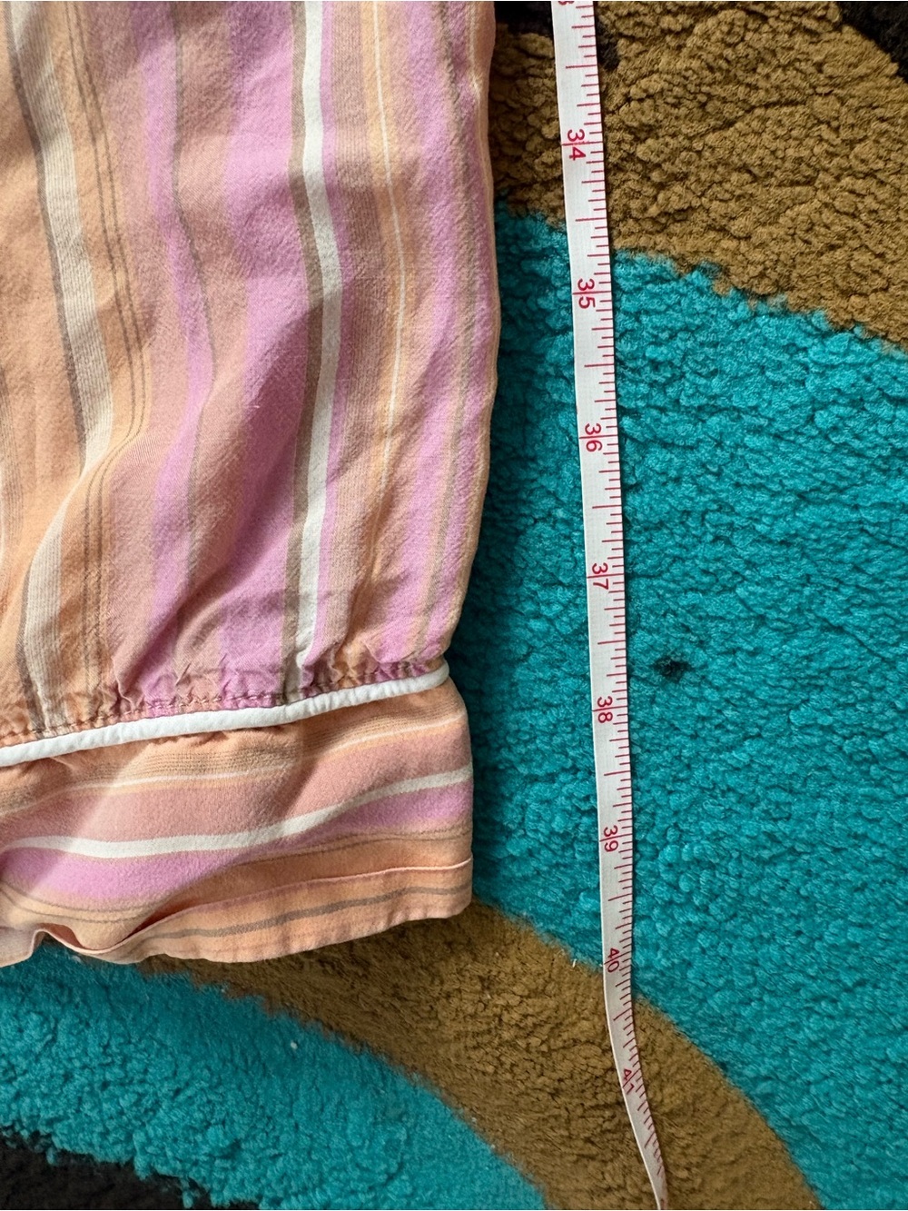 stars above Pink Orange & Cream Striped 3-Piece Pajama Set with Shorts and Pants - Picture 6 of 10